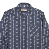 HOCKEY COUNTRY Mens Shirt Blue Striped Long Sleeve M