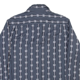 HOCKEY COUNTRY Mens Shirt Blue Striped Long Sleeve M