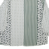 DIVINA Womens Shirt White Viscose Striped Long Sleeve M