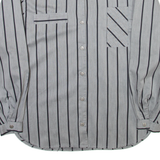 Womens Shirt Grey Striped Long Sleeve S