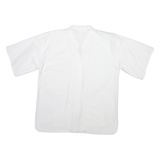 Mens Shirt White Striped XL