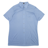 METZGER Mens Plain Shirt Blue M