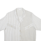 Womens Shirt White Striped S
