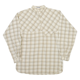 SPENGLER Womens Shirt Beige Check Long Sleeve S