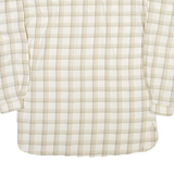 SPENGLER Womens Shirt Beige Check Long Sleeve S