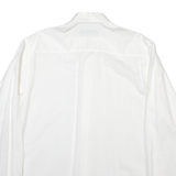 NEW CLASSIC Mens Shirt White Spotted Long Sleeve M