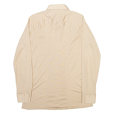 LIBERO Mens Plain Shirt Beige Long Sleeve S