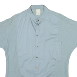 Mens Plain Shirt Blue M