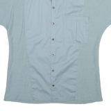 Mens Plain Shirt Blue M