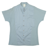 Mens Plain Shirt Blue M