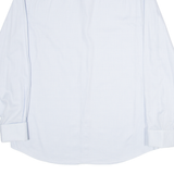 JAEGER Mens Plain Shirt Blue Long Sleeve L