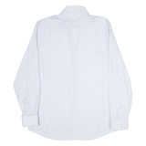 JAEGER Mens Plain Shirt Blue Long Sleeve L