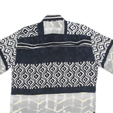 BRUNO VALENTI Mens Shirt Black Crazy Pattern L