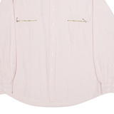 BENETTON Mens Plain Shirt Pink Long Sleeve M