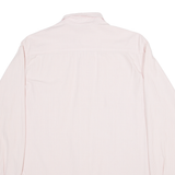 BENETTON Mens Plain Shirt Pink Long Sleeve M