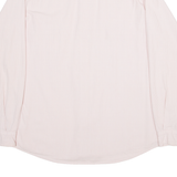 BENETTON Mens Plain Shirt Pink Long Sleeve M