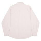 BENETTON Mens Plain Shirt Pink Long Sleeve M