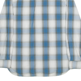 TIMBERLAND Mens Shirt Blue 90s Check Long Sleeve S