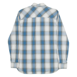 TIMBERLAND Mens Shirt Blue 90s Check Long Sleeve S