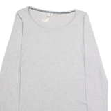 WHITE STUFF Womens Patterned Jumper Grey Tight Knit Wool UK 8