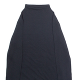 NIKE Yoga Womens Jumper Black High Neck Tight Knit XS