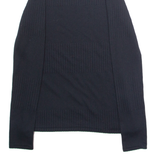 NIKE Yoga Womens Jumper Black High Neck Tight Knit XS