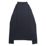 NIKE Yoga Womens Jumper Black High Neck Tight Knit XS