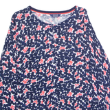 JOULES Womens Patterned Cardigan Blue Floral Tight Knit UK 14
