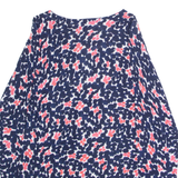 JOULES Womens Patterned Cardigan Blue Floral Tight Knit UK 14
