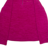 MOUNTAIN WAREHOUSE Womens Fleece Pink 1/4 Zip UK 14