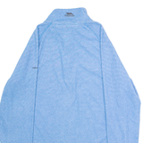 TRESPASS Womens Fleece Blue 1/4 Zip UK 14