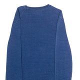 LEVI'S Mens Jumper Blue Crew Neck Tight Knit S