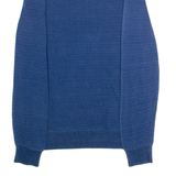 LEVI'S Mens Jumper Blue Crew Neck Tight Knit S