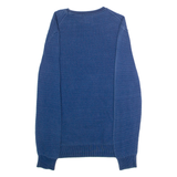 LEVI'S Mens Jumper Blue Crew Neck Tight Knit S