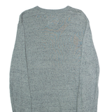 HOLLISTER Mens Patterned Jumper Green Crew Neck Tight Knit M
