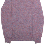 LYLE & SCOTT Mens Jumper Red Crew Neck Tight Knit Wool S