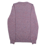 LYLE & SCOTT Mens Jumper Red Crew Neck Tight Knit Wool S