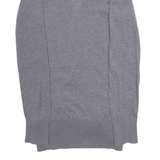 CREW CLOTHING Womens Cardigan Grey V-Neck Tight Knit UK 8