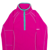 BERGHAUS Womens Fleece Pink 1/4 Zip UK 8
