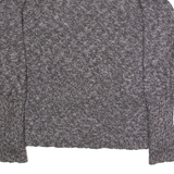 SUPERDRY Womens Jumper Grey Tight Knit L