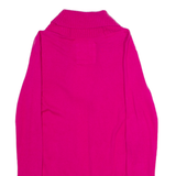HOLLISTER Womens Cardigan Pink Roll Neck Tight Knit S