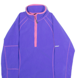 BERGHAUS Womens Fleece Purple 1/4 Zip UK 8