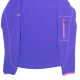 BERGHAUS Womens Fleece Purple 1/4 Zip UK 8