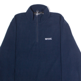 REGATTA Mens Fleece Blue 1/4 Zip M