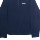 REGATTA Mens Fleece Blue 1/4 Zip M