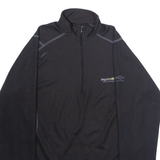 REGATTA Womens Fleece Black 1/4 Zip UK 16