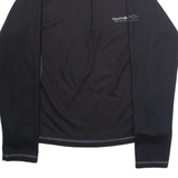 REGATTA Womens Fleece Black 1/4 Zip UK 16