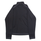 REGATTA Womens Fleece Black 1/4 Zip UK 16