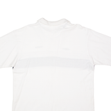 UMBRO Mens Polo Shirt White Striped XL