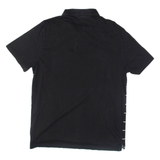 PUMA Mens Polo Shirt Black Striped L
